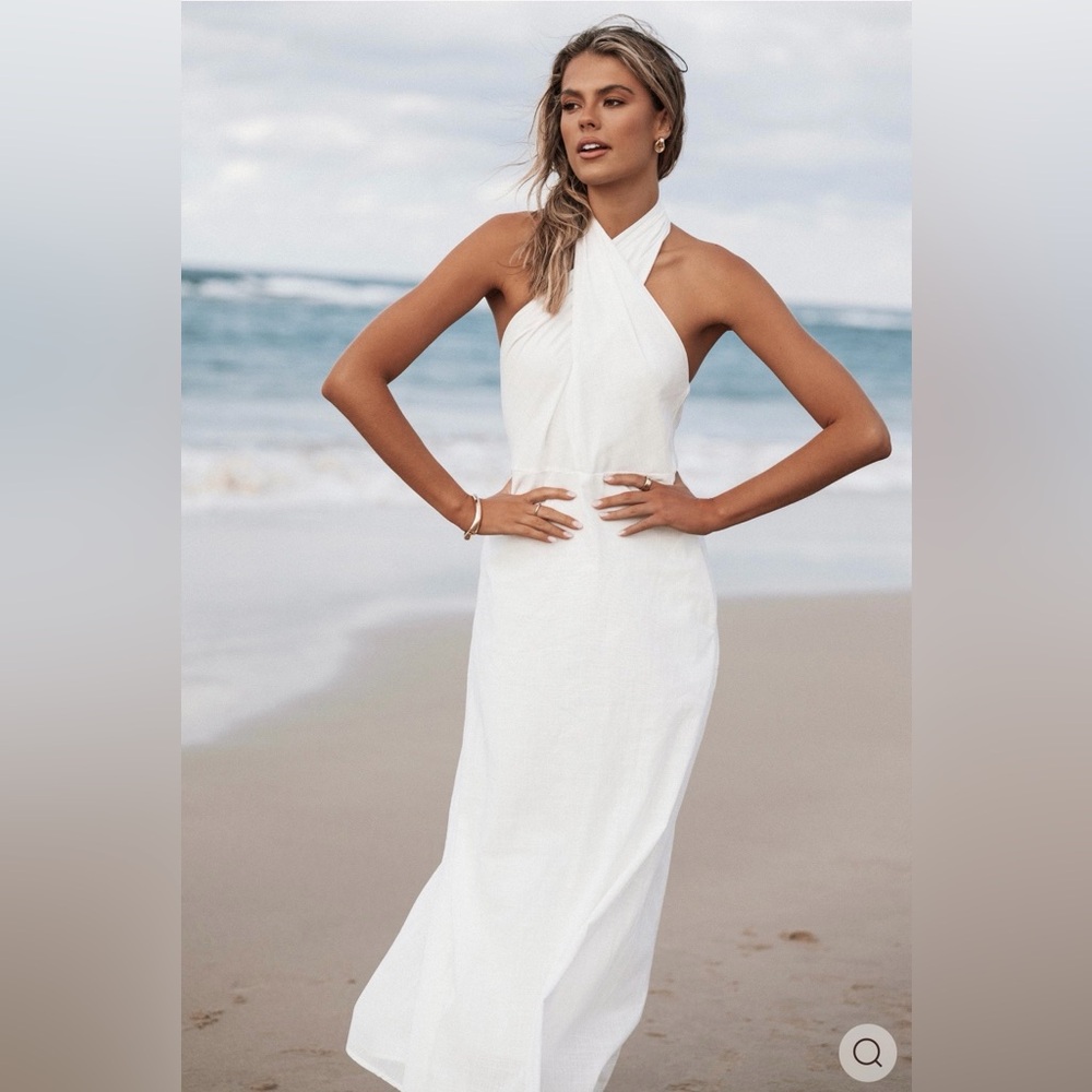 Petal & Pup White Backless Dress